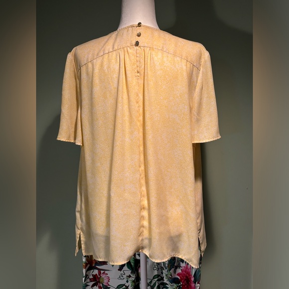 Liz Claiborne yellow short sleeved polyester house size XXl - Picture 4 of 7